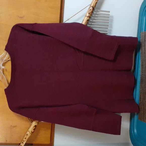 Talbots Rich Maroon Crew Neck Sweater - Picture 4 of 4